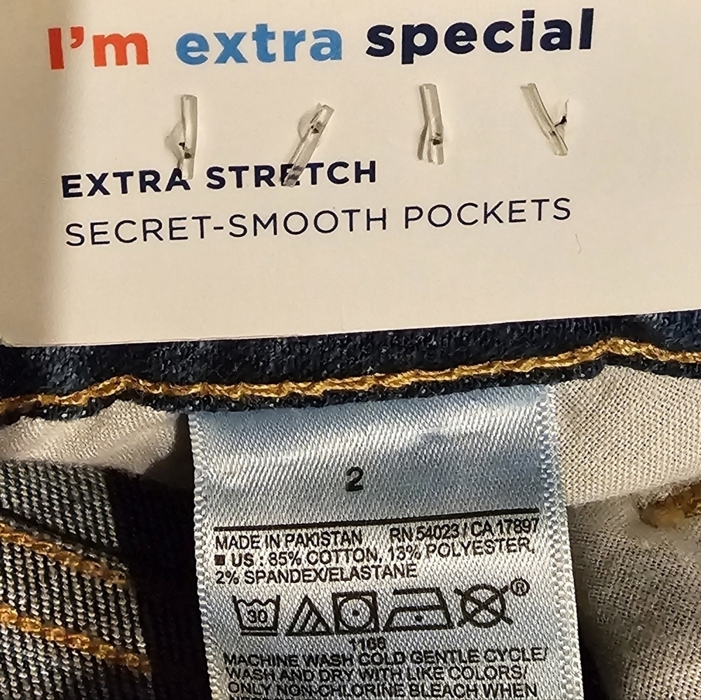 New Old Navy O.G. Straight High-Rise Secret Smooth Pockets Women's Jeans sz 2 - Picture 7 of 8